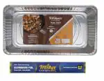 Freshee 3pcs Disposable Aluminium Foil Baking Tray Full Deep, without Lid Foil Contaners With 11gm 14 Micron Thick Aluminium Silver Foil Roll for Food Storge, Wrapping, Parcel,Packing, Baking