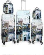 POLO CLASS Multicolor Polycarbonate Luggage Trolley Bag with Vanity Bag - 167 cm (set of 5)