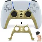 New World For PS5 Controller Faceplate Skin Custom DIY Faceplate Replacement Shell Decoration Accessories Dual Sense Gold