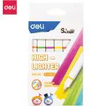 Deli EU13-6C Highlighter, Marker Pen, 6 Assorted Highlighter, Pack of 2