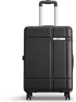 Safari Route 8 Wheels 65 Cms Medium Check-in Trolley Bag Hard Case Polycarbonate 360 Degree Wheeling System Luggage, Trolley Bags for Travel, Suitcase for Travel, Black