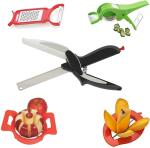 See Inside 1pcs Mango Cutter, 1pcs Vegetable Peeler Grater Cutter Kitchen Tool Set  (Multicolor, Cutter, Grater, Chopper)