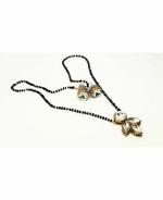 Jn Handicraft Alloy Gold, Black Jewel Set For Women