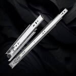 Harrison Telescopic Ball Bearing Eco Slide 0999 | Drawer Channel Stainless Steel | 16 inch Soundless Modular Kitchen Drawer Slides | Rust Free | Load Bearing Capacity 35 kg | Furniture Hardware