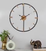 Amaya Decors Gold & Black Stripes Wall Clock