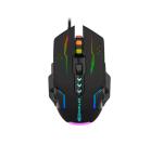 ENTWINO Mouse, Laptop Mouse, Computer Mouse, Wired USB Mouse, 6 buttons Optical Mouse With RGB Lights Wired Optical Mouse  (USB 2.0, Black) Pack of 2