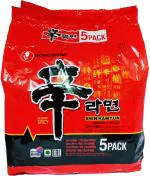 Nongshim Shin Ramyun Masala Vegetarian Noodles, 100 G (Pack Of 5)