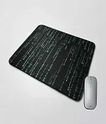 MRKKAYPRINT Mouse Pad Non-Slip Rubber Mousepad for Laptops Gaming Computer PC HD Printed Mousepads- Matrix Style Program Code (9 x 7.5 Inches)
