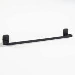 Plantex Black Stainless Steel Bathroom Towel Hanger 61 x 7 x 7 cm