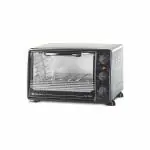 Bajaj 2200TMSS, 1200W, 22L, Oven Toaster Griller (OTG) with Motorised Rotisserie and SS Body, Black/Silver