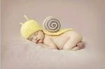 MOMISY Purple Baby Snail Outfit with Tail
