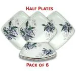 INPRO Melamine Half Plates: Lightweight Melamine Square 8 Inch Snacks Plate / Dinner Plates / Half Plate / Nasta Plate / Party Plate / Kitchen crockery / Melamine dinnerware / Lunch Plate / Melamine Plates / Plate Set of 6 (Half Snacks Plates)