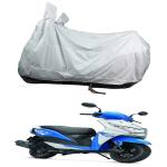 Bull Rider White Polyester Two Wheeler Cover For Honda Dio