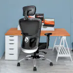 Teal Zenith High Back Ergonomic Office Chair - Black