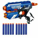 Webby Kids' Foam Blaster Plastic Gun Toy with 10 Bullets