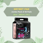 Cailin Care Heavy Flow Protection Sanitary Pads Sanitary Napkins (Total 40 Pads | XXL | 280mm)