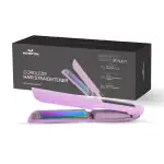 WINSTON Rechargeable Battery Operated Cordless Hair Straightener Flat Iron Adjustable Temperature Setting Titanium Plate 20 Min Auto Shut Off Suitable for All Hair Types (Lavender, 20W)
