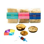 Kesar Sweets | Lohri & Makar Sankranti Sweets Gifting Hamper Box - Gifts Pack with Peanut Chikki, Till Patti & Gur Rewari
