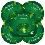 MasKing Superfood Broccoli Sheet Mask for Skin Brightening, Hydrating for Women & Men, Pack of 5