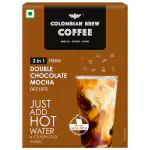 Colombian Brew Double Chocolate Mocha Café Latte, Instant Coffee Powder Premix (3 in 1), 10 Sachets Box Pack of 2