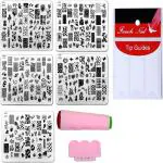 Royalkart Nail Art Kit Nail Stamping Plate With Nail Silicone Stamper & Dotting Tools For Nail art