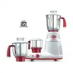 Prestige Deluxe LS Mixer Grinder 750 W, 3 Jars (1500 ml, 1000 ml, 300 ml) (White, Red)
