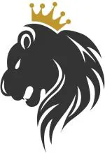 Lanstick Vinyl Multicolor Lions King Image With Crown Self Adhesive Wall Sticker 60 cm