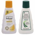 Selsun Selsun Daily Anti-Dandruff Shampoo and Selsun Suspension Anti Dandruff Shampoo (Daily 60ml+ Suspension 60ml) -Pack of 2 By Abbott