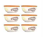 Caffeine Brown Stoneware Dessert Bowl (Set Of 6)