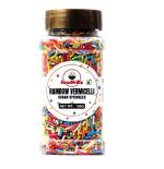 foodfrillz Rainbow Sprinkles Vermicelli for cake decoration, 100 g