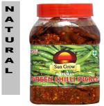 VARSHA ENTERPRISES Sungrow Homemade Rajasthani Green Chilli Pickle Hari mirch ka achar 1 Kg
