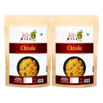 90's MILL Halka Fulka Poha Cornflakes Mix Chivda | Half Roasted Chiwda | Lite Chivda Chiwda Dry Fruit Mix | Chivda | Diet Mixture | Famous Indian Snack | Special Namkeen-1Kg*2Pack