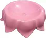 Kapoor Pets Fish Bowl Base Lotus Style Pink Aquarium Tool Pink