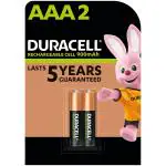 Duracell Rechargeable AAA 900mAh Batteries, pack of 2