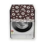 HIZING Waterproof washing machine cover Made for Samsung 9 Kg Front Loading Fully Automatic WW90TA046AB1/TL Floral Black print