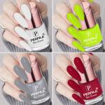 Perpaa Milky White, Neon, Sparkling Silver, Red Nail Polish (Pack Of 4)