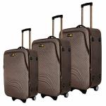 Skyline Brown Polyester Spinner Luggage Suitcase with Number Lock - Others (85903-BRN )
