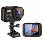 QIWA 4K Viran Sports Camera 4K Video Resolution, 16MP Image Resolution, Adjustable Viewing Angle, Ideal for Cycling, Skiing, Hiking, and More