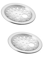 ENNIUS Round Floor Drain Jali Stainless Steel 304 (3 INCH) - Chrome Finish Water Drain Cover for Bathroom & Kitchen - Pack of 2: Elevate Your Drainage Experience with Quality and Style