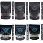 Whole Spices Combo Black Cardamom, clove, Black Pepper, Cinnamon, Dry Ginger, Fennel Seed