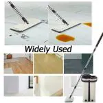 DP FASHION Mop with Bucket Hands-Free Microfiber Flat Spin Mop System Flexible Head Mop with 2 Microfiber Pads, Stainless Steel Handle Standing Pocha, Potu