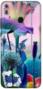 aadia Huawei Honor 8x Max Matte Vinyl Flower Printed Mobile Skin Sticker with Scratch Resistant Lamination