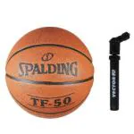 Spalding TF-50 Basketball Youth Official Training NBA Game Ball Size 7 + Pump