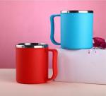ARRO Multicolor Double Wall Insulated Steel Plastic Coffee Mug 200 ml (2 pcs)
