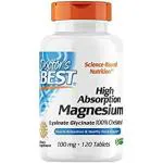 Doctor's Best High Absorption Magnesium Tablet 100 mg - 120 Tablets