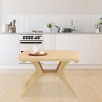 NILKAMAL SHAHENSHAH KROSS LEG PREMIUM 4-6 SEATER DINING TABLE MARBLE BEIGE