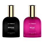 LA' FRENCH Bespoke & Belief Perfume Combo For Men -30ml + 30ml | Premium Luxury Long Lasting Fragrance Spray | Eau De Parfum | Ideal For Men | Perfume For Men | Pack Of 2