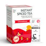 TeaFit Premium Instant Unsweetened Spiced Tea Premix - 10 Single Serve Sachets | Ready to Use Instant Milk Tea Premix | Strong Masala Chai | No Added Artificial Sugar