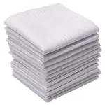 SHIVAAY Perry Ellis Unisex White Handkerchiefs