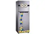 Divinedesigns Multicolor Vinyl Minions Climbing Fridge, Wall Sticker